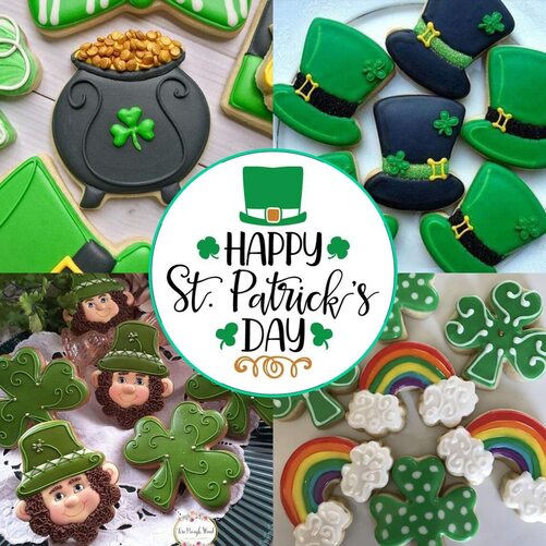 12pcs Large Size Cookie Cutters for St. Patrick's Day
