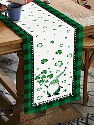 Prime Leader St. Patrick's Day Decorative Heat Resistant Table Runner 