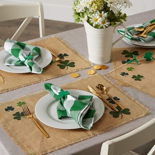 St Patrick's day table placemats by DII