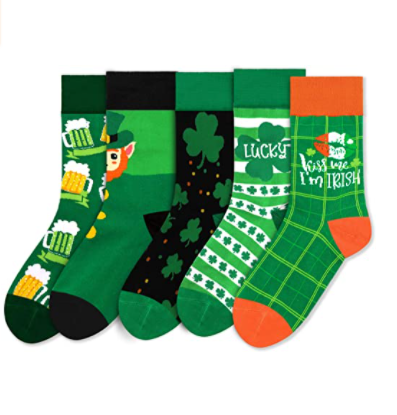 St. Patrick's Day Socks by Vansolinne