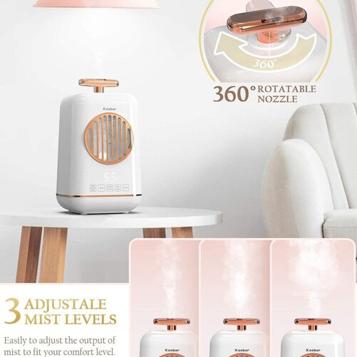Keebar Ultrasonic Humidifier with Essential Oil Diffuser and Auto shut-off	