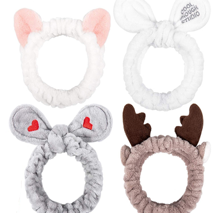 Ahoney 4 pcs Cute Design Animals Ears Pattern Headbands