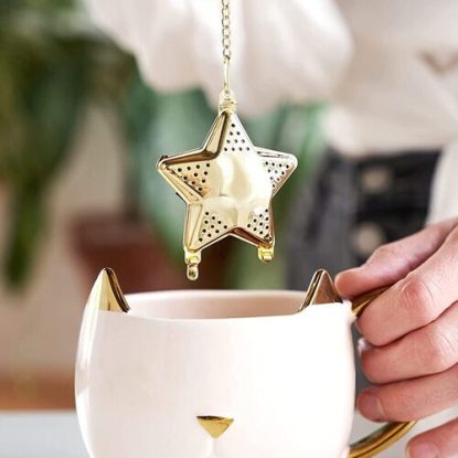 Pinky Up Star Shaped Loose Leaf Infuser Tea Lover Gift