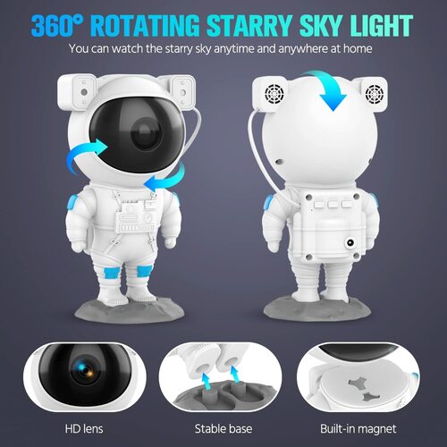 UGEMIA LED Galaxy Nebula Projector with timer function