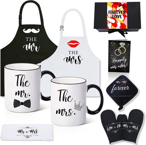 Mrs and Mr Kitchen Gift Set for Couples
