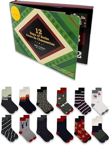 12 Days of Socks Advent Calendar for Men