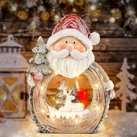 Santa Claus Christmas Statue with LED