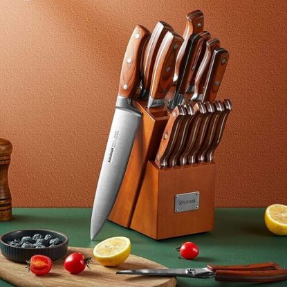 Knipan 16-piece carbon steel knife set