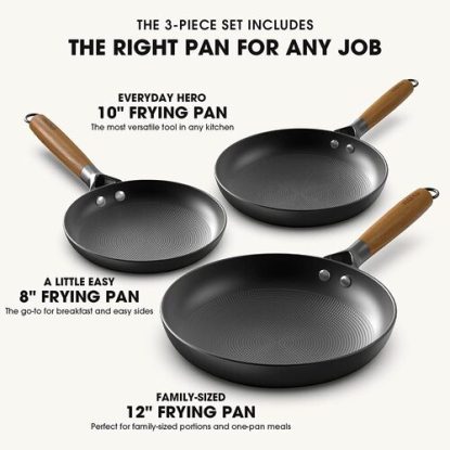Imakru Cast Iron Frying Pan Set