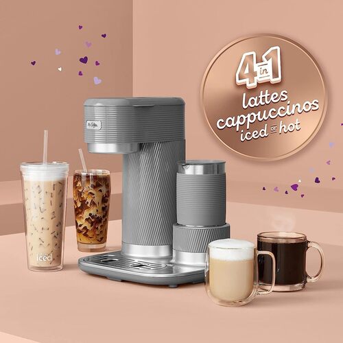 Mr. Coffee 22 ounces 4-in-1 Single-Serve Latte Lux, Iced, and Hot Coffee Maker